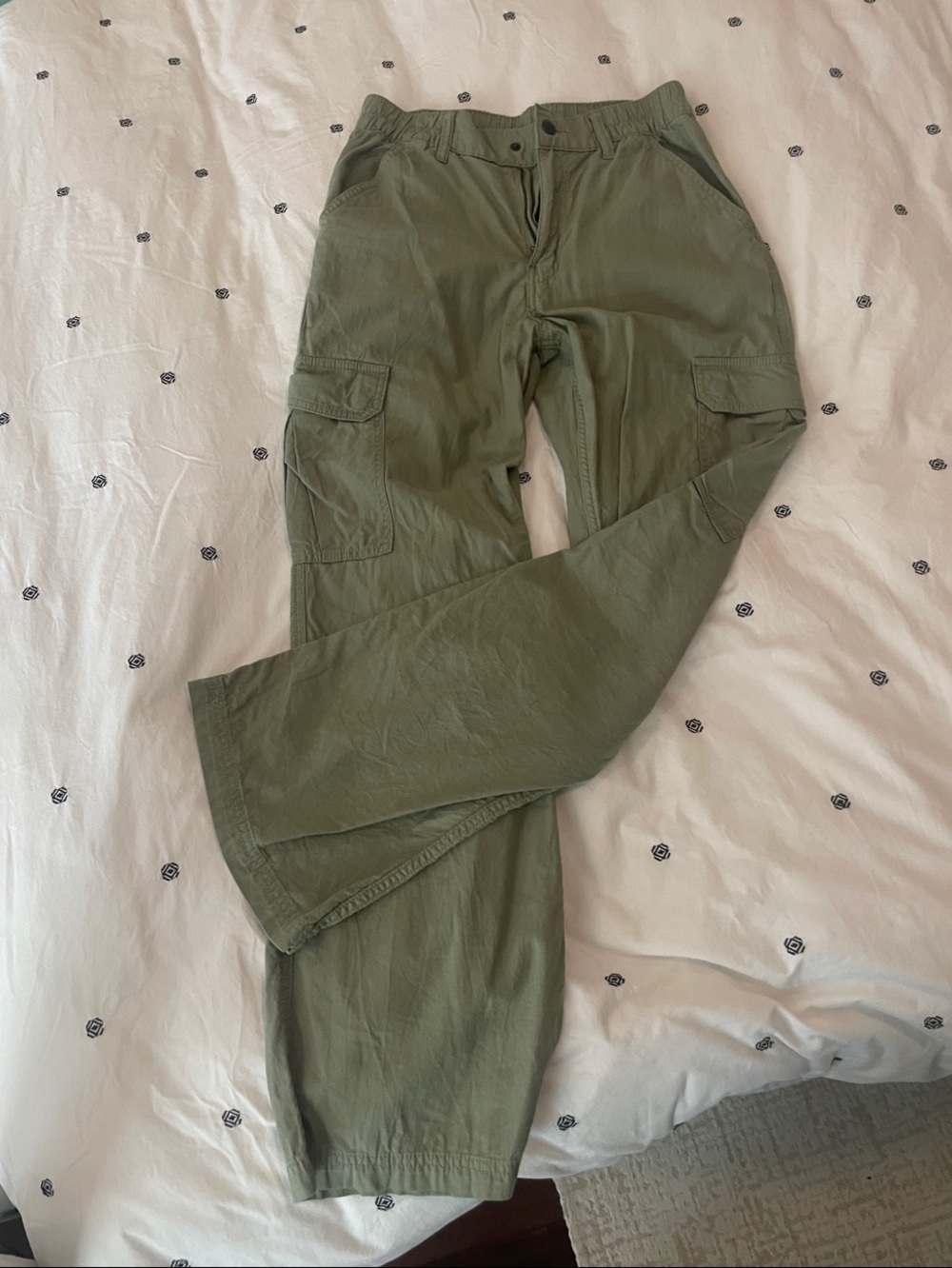 Arizona Jean Company Olive Green Cargo Trousers